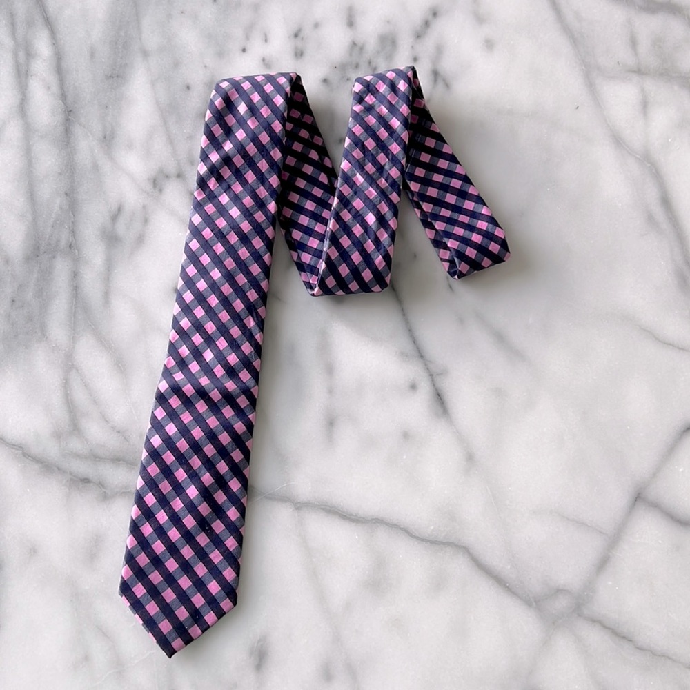 Ties.com, Purple small checkered pattern.